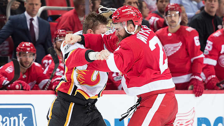 NHL Suspends Red Wings' Luke Witkowski 10 Games for Fighting