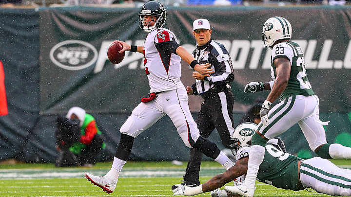 Falcons Overcome Turnovers and Early Mistakes To Hold Off Jets Falcons Overcome Turnovers and Early Mistakes To Hold Off Jets