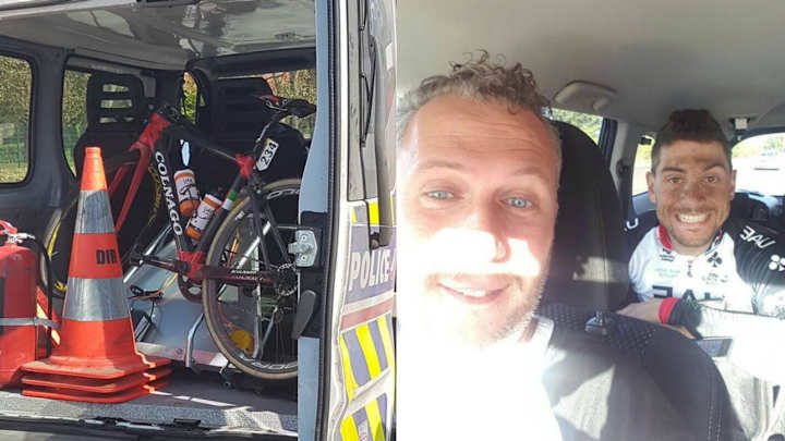 Cyclist gets lost, ends up on busy highway, is picked up by police