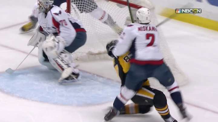 Video: Sidney Crosby leaves game after cross-check to head Video: Sidney Crosby leaves game after cross-check to head