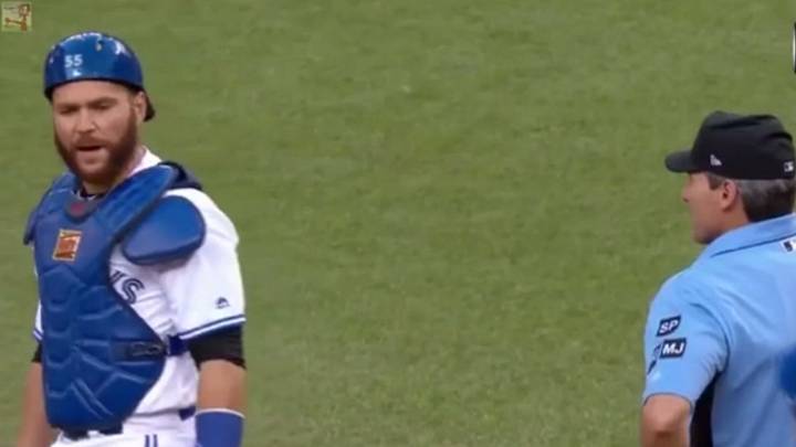 Watch: Russell Martin Talks Trash to Umpire Watch: Russell Martin Talks Trash to Umpire