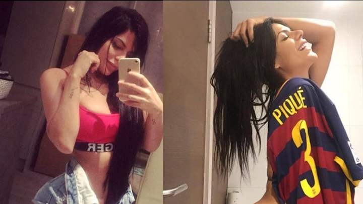 FOTOS | Miss Bum Bum se desnuda para celebrar con Piqué