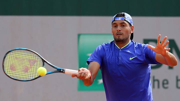Kyrgios retires injured during 1st round at Queens