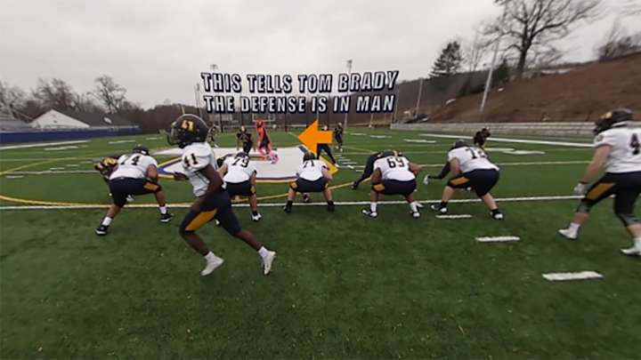 Go inside the QB’s helmet for a look at the Patriots and Falcons’ signature plays Go inside the QB’s helmet for a look at the Patriots and Falcons’ signature plays