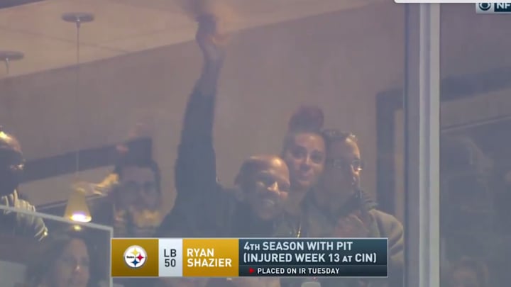 Watch: Ryan Shazier In Attendance at Steelers-Patriots Game Watch: Ryan Shazier In Attendance at Steelers-Patriots Game