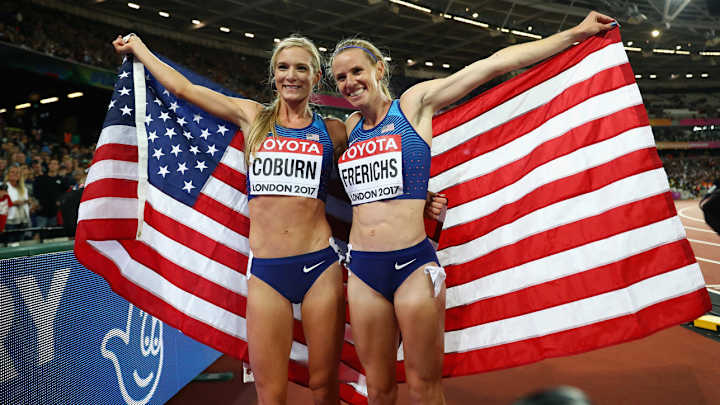 USA's Emma Coburn, Courtney Frerichs Pull Off Historic Steeplechase  Gold, Silver