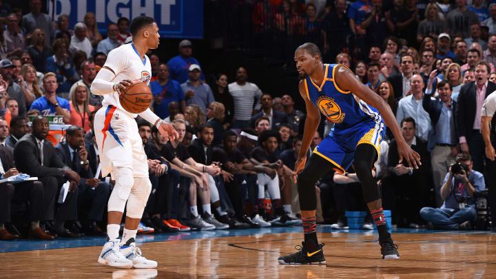 Russell Westbrook, Kevin Durant Open With Best Odds to Win 2017-18 MVP