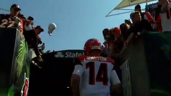 Watch: Andy Dalton Throws 4 Picks, So Fan Throws Hat At Dalton