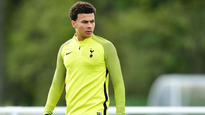 PHOTO: Dele Alli Gives Spurs Teammates a Fright After Showing Up to Training as Batman Villain