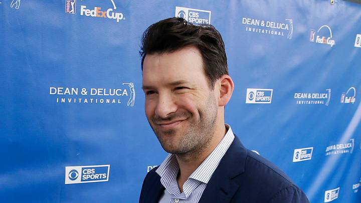Romo makes appearance with Nantz in CBS booth at Colonial