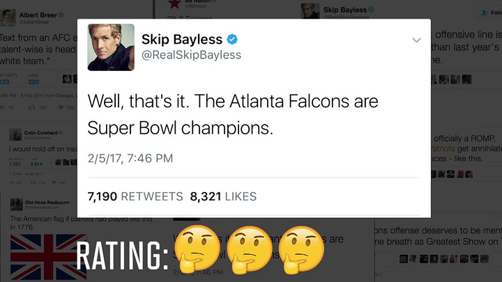 The best premature Super Bowl tweets