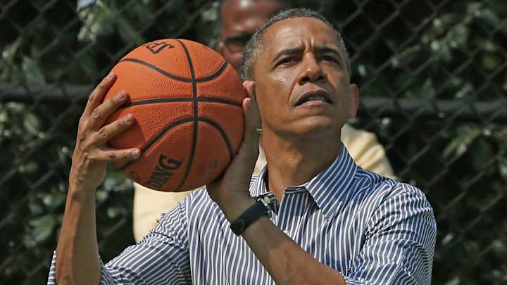 President Obama hit two game–winning shots on Election Day 2016