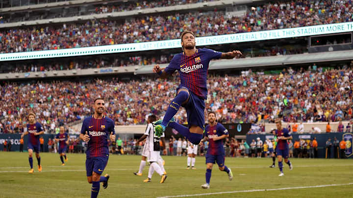 Amid Heightened Transfer Rumors, Neymar Delivers Delightful Double for Barcelona