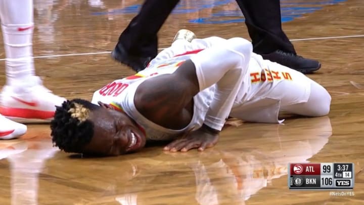 Dennis Schroder Leaves Hawks Game Against Nets With Apparent Ankle Injury Dennis Schroder Leaves Hawks Game Against Nets With Apparent Ankle Injury