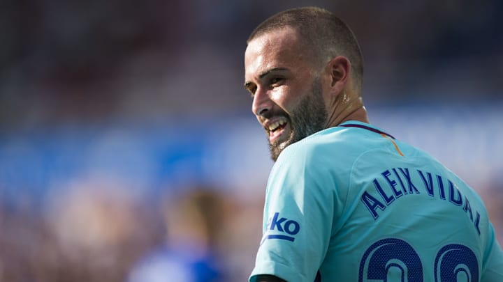 Barcelona Right Back Aleix Vidal Returns to Training Following Ankle Injury to Boost Catalans