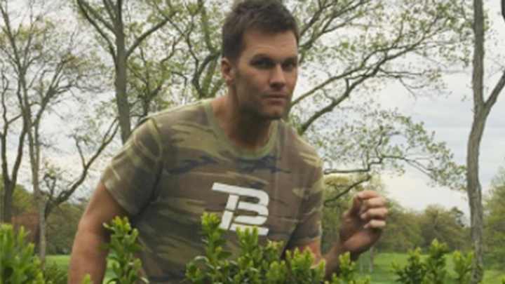 Tom Brady goes deep into the woods to sell his newest t-shirt