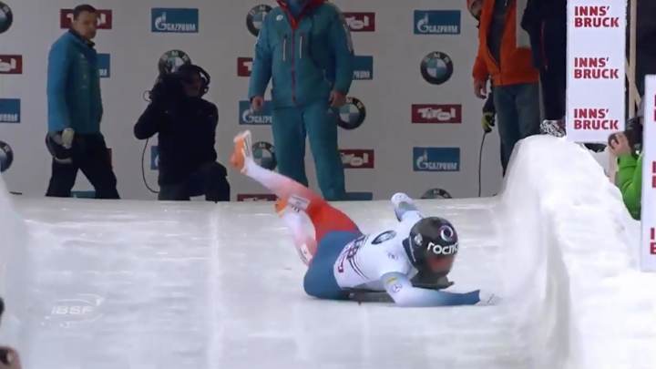 Video: Skeleton Rider Just Misses the Dang Sled Video: Skeleton Rider Just Misses the Dang Sled