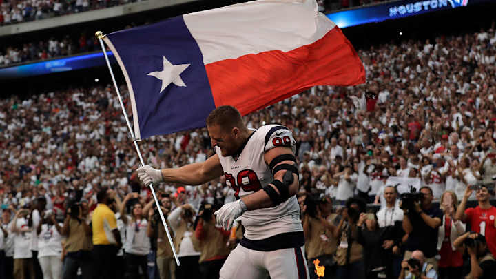Watch: J.J. Watt Takes The Field In Texans' First Game In Houston Since Hurricane Harvey Watch: J.J. Watt Takes The Field In Texans' First Game In Houston Since Hurricane Harvey