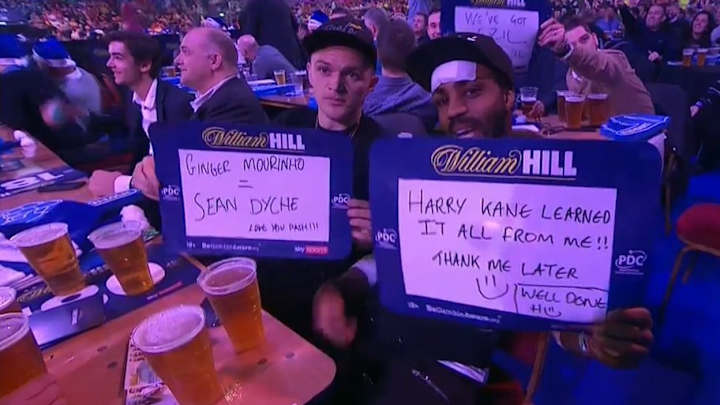 VIDEO: Spurs Stars Rib Harry Kane Over Striker's Record-Breaking 2017 Goals Haul at Darts Match