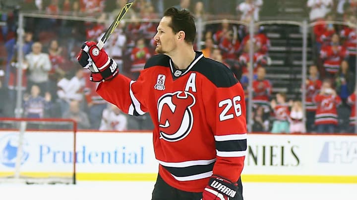 Patrik Elias participates in one last pre-game skate before retiring Patrik Elias participates in one last pre-game skate before retiring