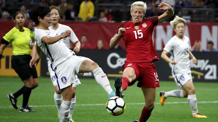 WATCH: Ertz, Morgan, Rapinoe Score but Pugh Hurt in USWNT's Win vs. South Korea WATCH: Ertz, Morgan, Rapinoe Score but Pugh Hurt in USWNT's Win vs. South Korea