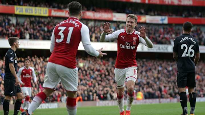 CRÓNICA | Sead Kolasinac y Aaron Ramsey salvan al Arsenal ante el Swansea CRÓNICA | Sead Kolasinac y Aaron Ramsey salvan al Arsenal ante el Swansea