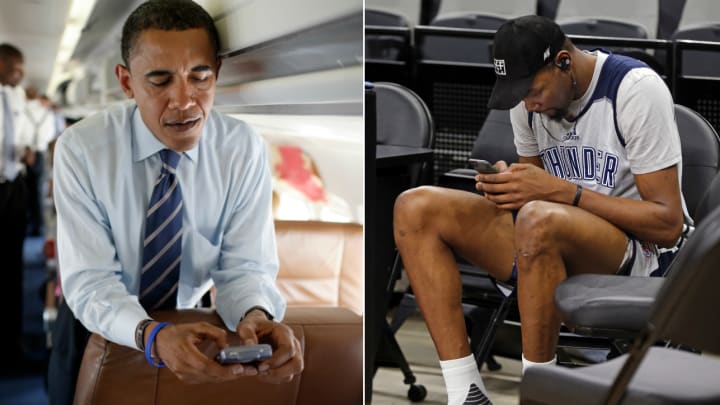 Barack Obama texted Kevin Durant to congratulate him on winning the Finals Barack Obama texted Kevin Durant to congratulate him on winning the Finals