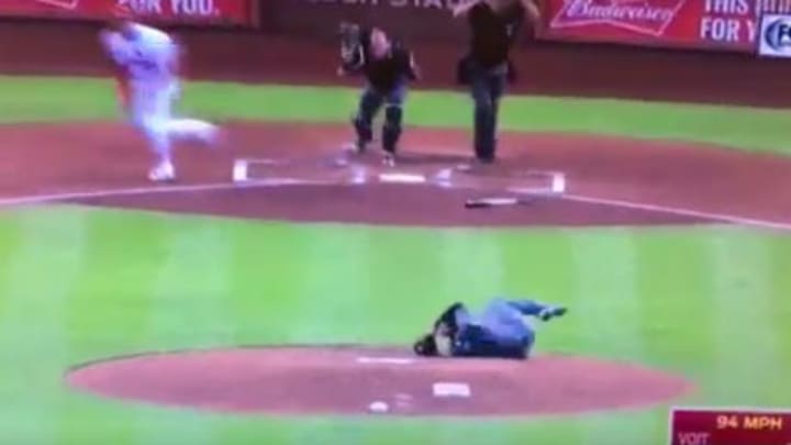 Watch: Diamondbacks Pitcher Robbie Ray Hit in Head with Line Drive Watch: Diamondbacks Pitcher Robbie Ray Hit in Head with Line Drive