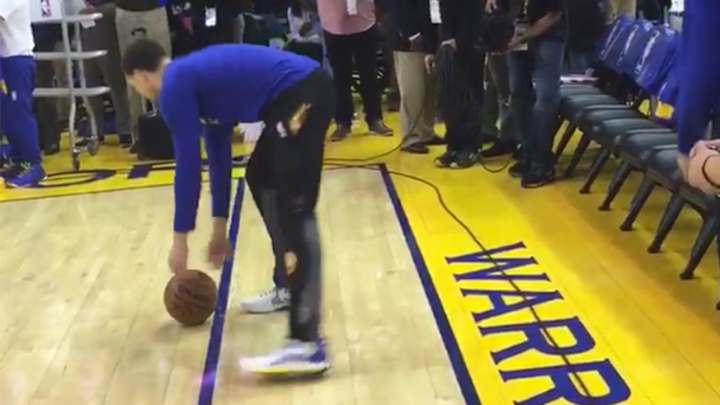 Klay Thompson ruined Stephen Curry’s very cool pregame performance