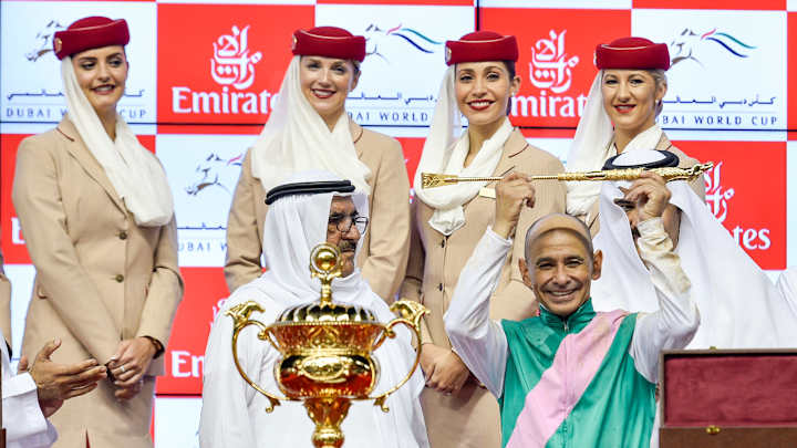 Arrogate comes from last to win $10M Dubai World Cup easily