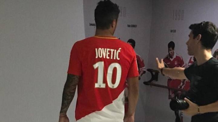 Stevan Jovetic's Leaked Unveiling at Monaco Reveals He Has Taken Kylian Mbappé's Shirt Stevan Jovetic's Leaked Unveiling at Monaco Reveals He Has Taken Kylian Mbappé's Shirt