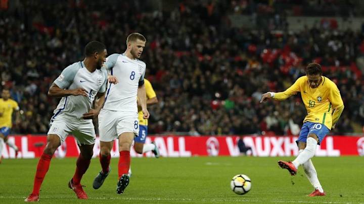 VIDEO: Cheeky England Mascot Asks Neymar Why He Left Barcelona for Paris Saint-Germain