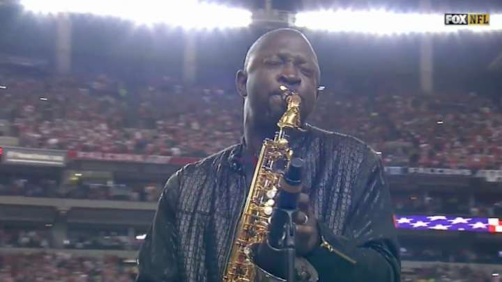 Watch the saxophone national anthem over and over again Watch the saxophone national anthem over and over again