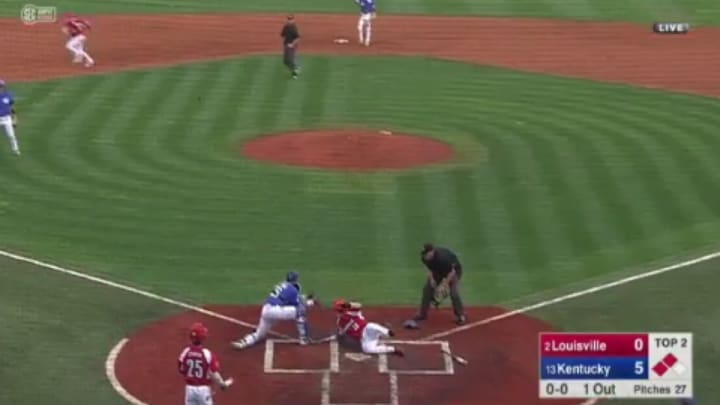 Watch: Kentucky turns crazy 7-2-6 triple play vs Louisville