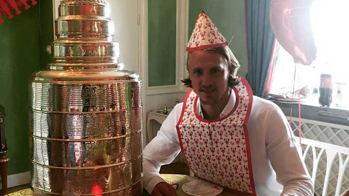 Carl Hagelin Threw a Traditional Swedish Crayfish Party With the Stanley Cup Carl Hagelin Threw a Traditional Swedish Crayfish Party With the Stanley Cup