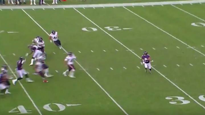 Watch: Ravens Tie Game With Punt Return Touchdown and Two-Point Conversion