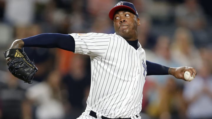 Joe Girardi points to postseason usage as part of Aroldis Chapman's struggles