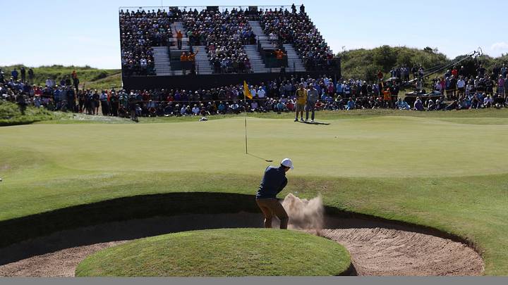 The Latest: Kuchar tries to set the target at British Open