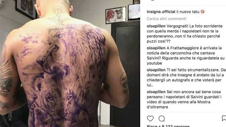 Napoli Talisman Lorenzo Insigne Reveals Touching Message Behind New Pride of Lions Tattoo