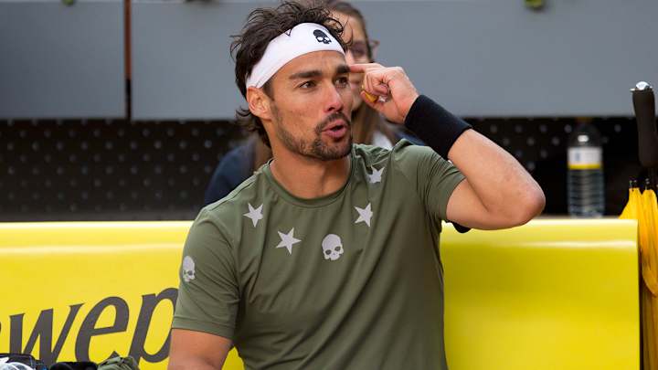 Fabio Fognini wins to set up meeting with Andy Murray in Rome