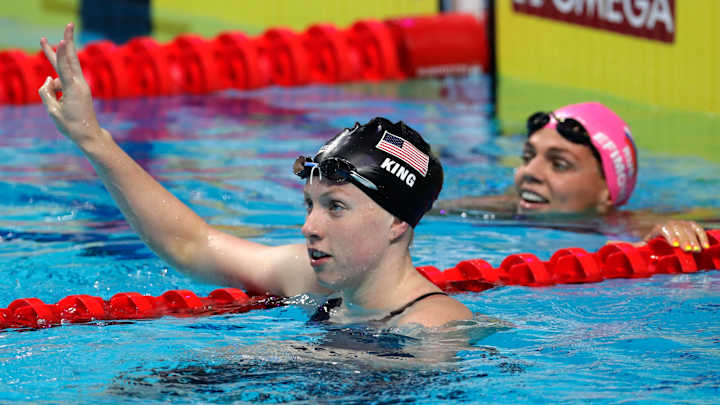King sets another WR in 50M breaststroke, beats Efimova