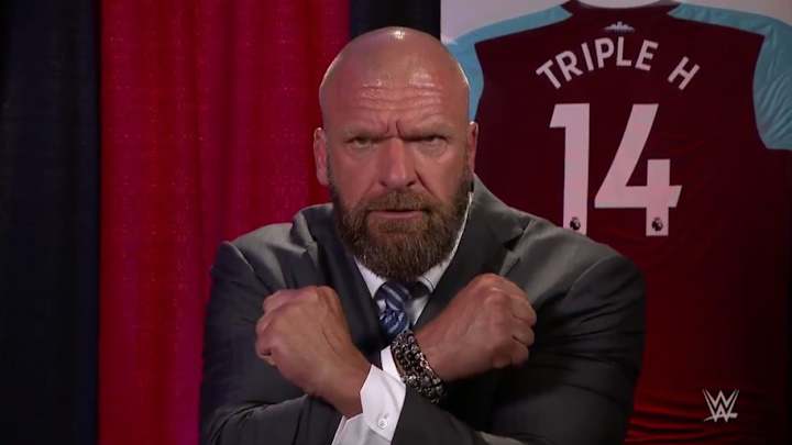 WATCH: WWE Legend, Apparent West Ham Fan Triple H Builds Up Clash vs. Man United