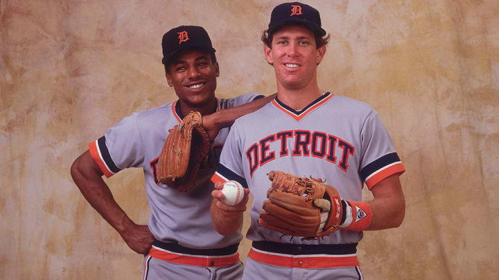 Alan Trammell (No. 3) and Lou Whitaker (No. 1), Detroit Tigers