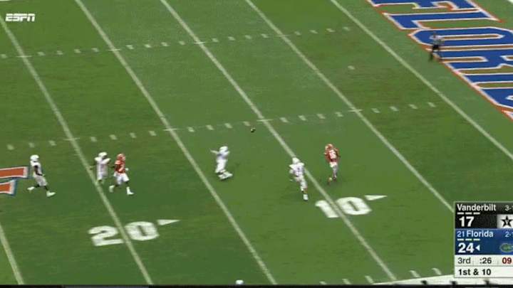 Watch: Florida's Freddie Swain Makes Absurd One-Hand Catch