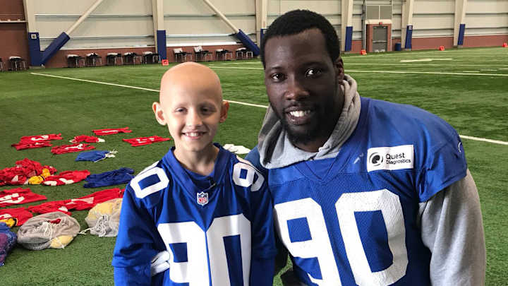Jason Pierre-Paul Celebrated With a Dance He Learned From a Fan With Cancer Jason Pierre-Paul Celebrated With a Dance He Learned From a Fan With Cancer