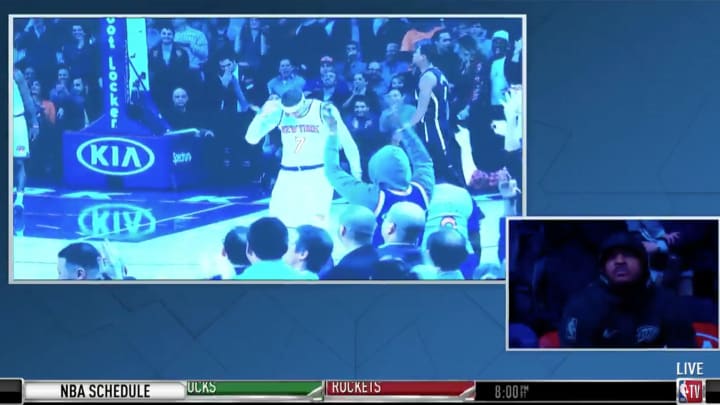 Watch: Carmelo Anthony Cheered By Fans In Return To Madison Square Garden