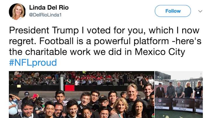 Jack Del Rio's Wife Says She Regrets Voting For Donald Trump Jack Del Rio's Wife Says She Regrets Voting For Donald Trump