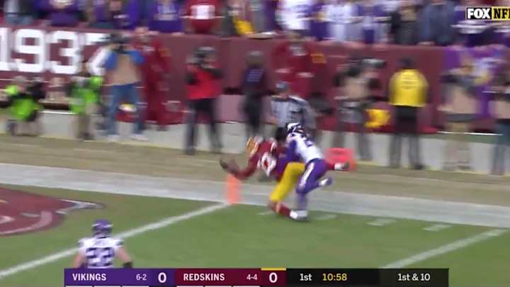 Watch: Redskins' Maurice Harris Makes One-Handed Touchdown Catch Watch: Redskins' Maurice Harris Makes One-Handed Touchdown Catch