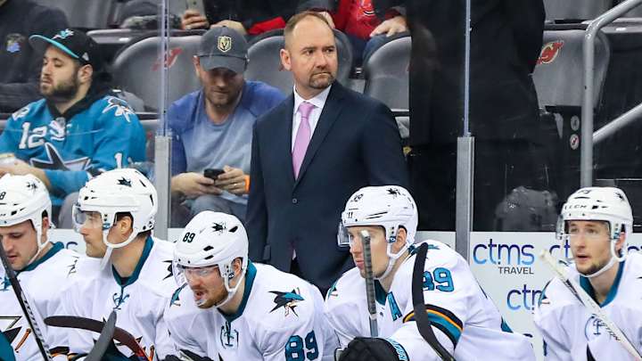 Sharks head coach Peter DeBoer talks long roadtrips, TV and legal advice