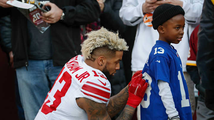Odell Beckham meets kid who freaked out over getting his jersey for Christmas Odell Beckham meets kid who freaked out over getting his jersey for Christmas